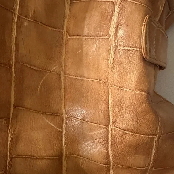 Dooney & Bourke Caramel Croc-Embossed Shoulder Bag - Picture 7 of 11